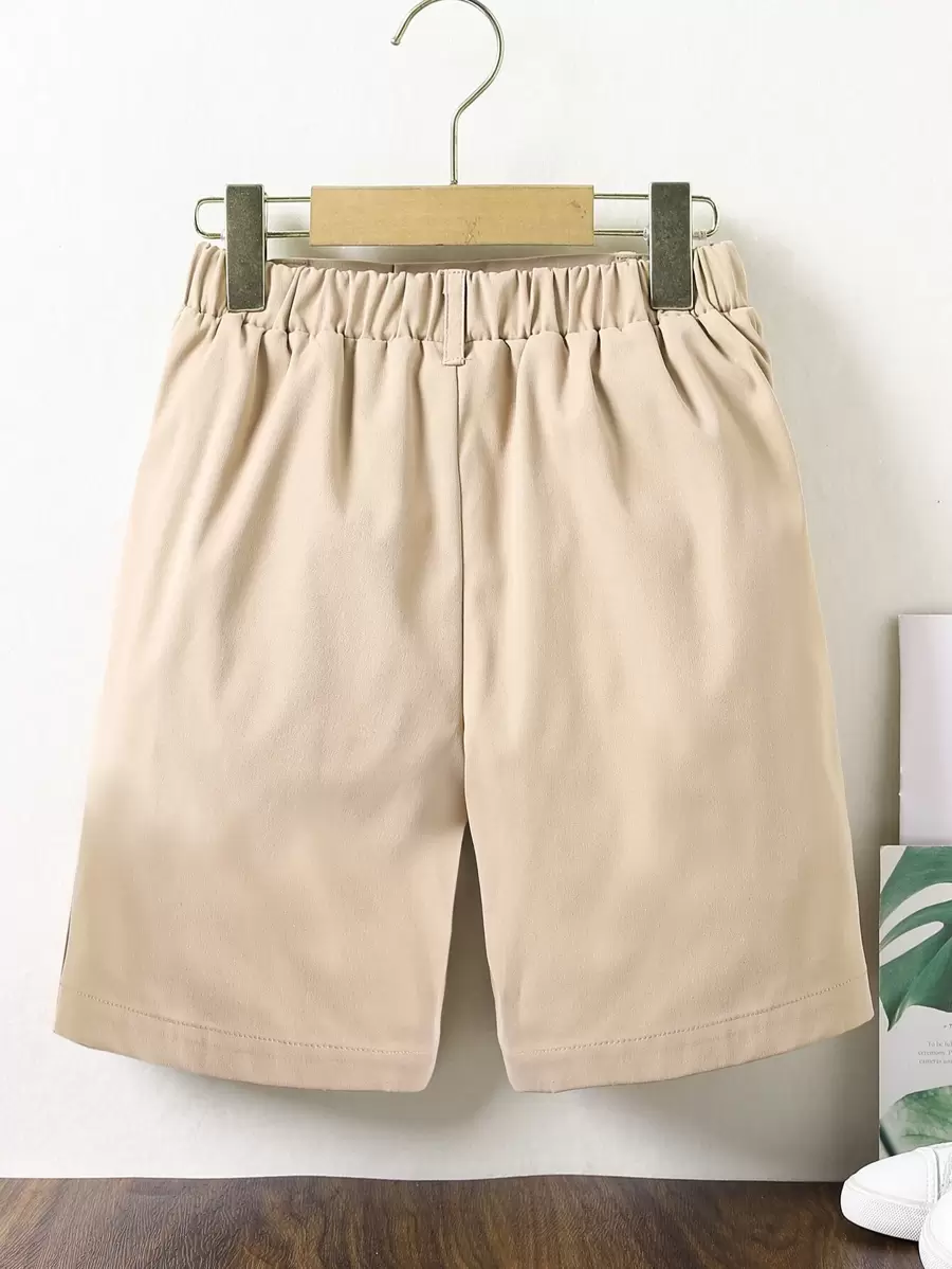 Boys' Solid Color Bias Pocket Shorts