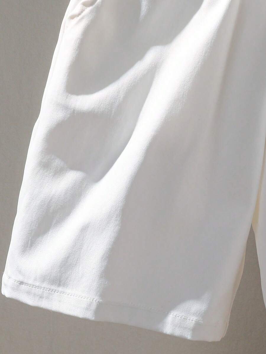 piece for children, young boys, casual Japanese and Korean preppy style, comfortable, fashionable, simple and practical, versatile, soft and comfortable, loose Japanese and Korean style textured fabric, breathable and comfortable short-sleeved Polo shirt 
