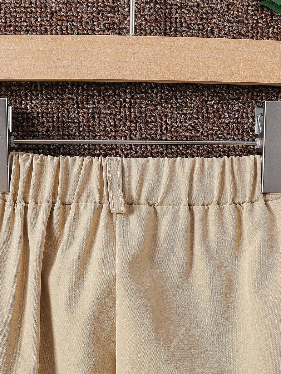 Boys' casual solid color pants, comfortable and fashionable, suitable for daily outings, school, parties and vacations as gifts Boys' casual solid color pants, comfortable and fashionable, suitable for daily outings, school, parties and vacations as gifts