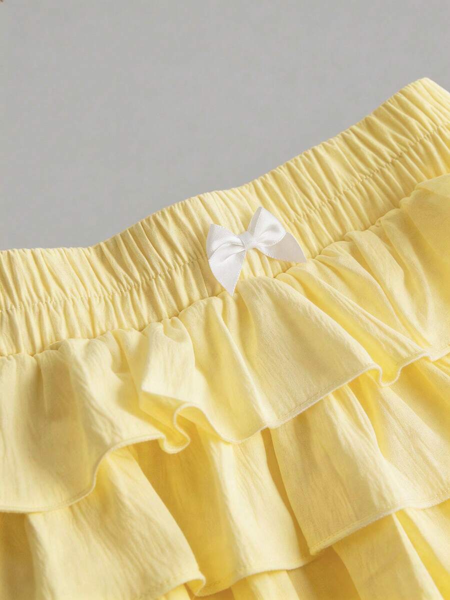Girls solid color casual shorts