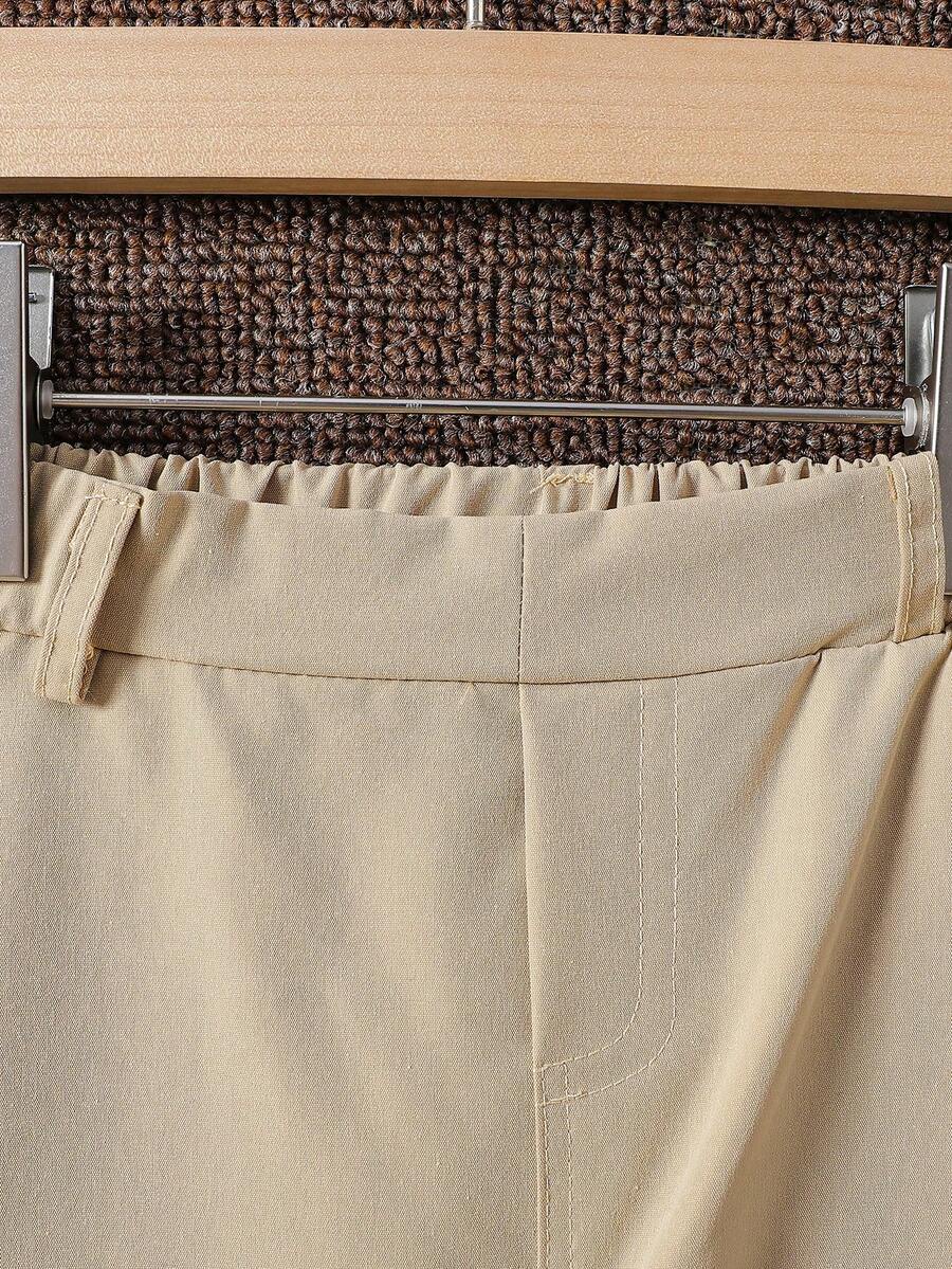 Boys' casual solid color pants, comfortable and fashionable, suitable for daily outings, school, parties and vacations as gifts Boys' casual solid color pants, comfortable and fashionable, suitable for daily outings, school, parties and vacations as gifts