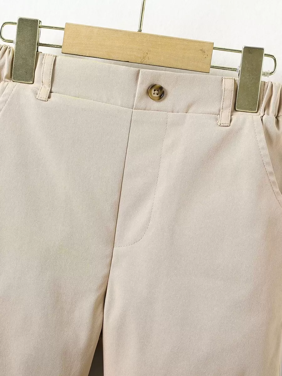 Boys' Solid Color Bias Pocket Shorts Boys' Solid Color Bias Pocket Shorts